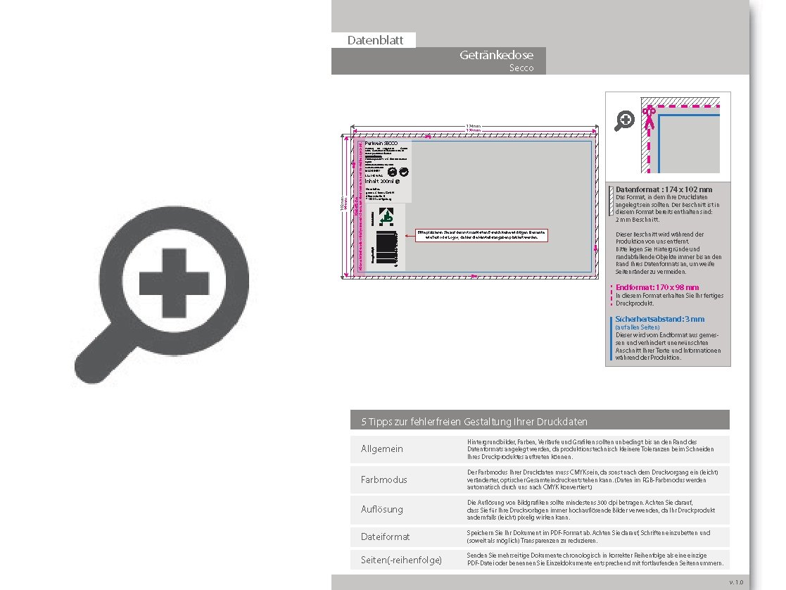 Product Bild secco_bianco__perlwein_in_der_dose__bedruckt_mit_ihrem_motiv