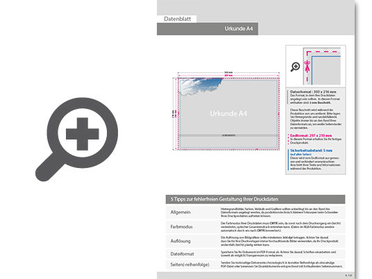 Product Bild urkunde_din_a4_quer_(29_7_cm_x_21_0_cm)__einseitig_bedruckt